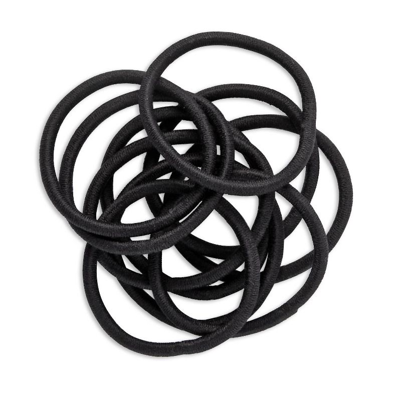 scunci Comfy Elastics - Black - 10pk