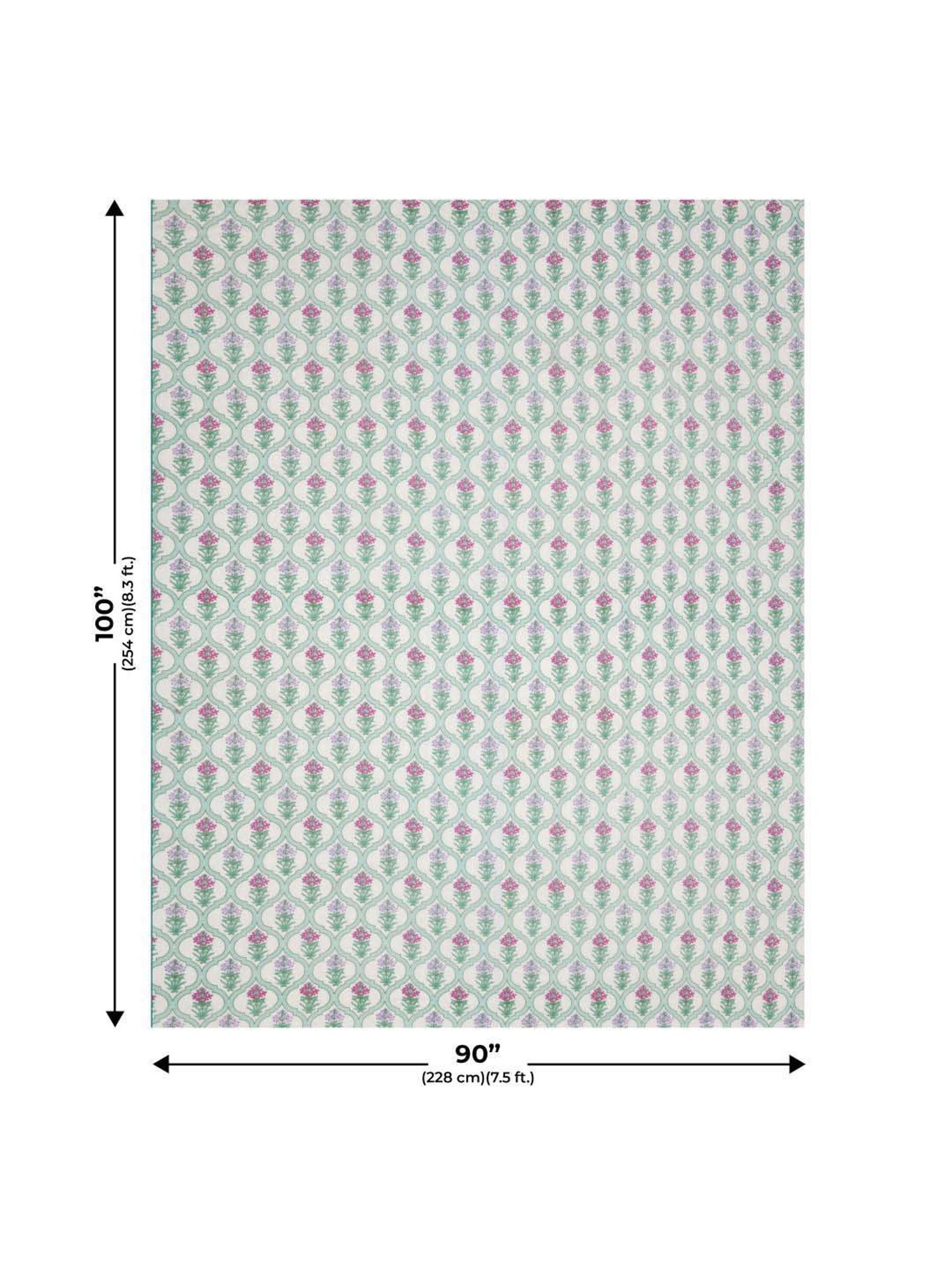 JaipurFabric Persian Blue Mulmul Cotton 150 GSM Reversible Ac Dohar