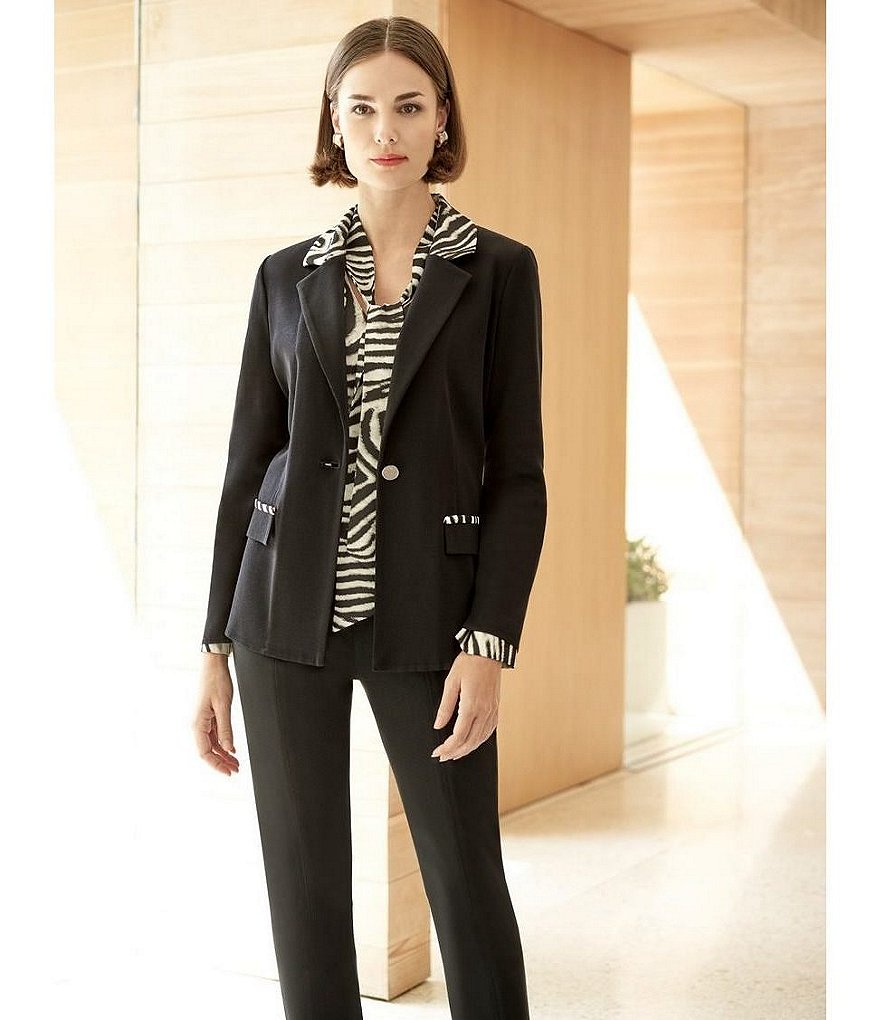 Eva Varro Solid Knit Jersey Banded Hem Pull-On Harem Pants