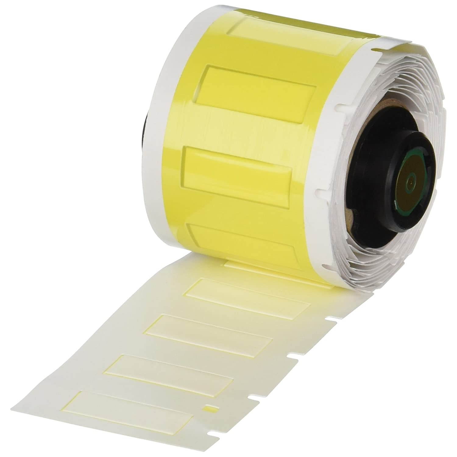 Brady PSHT-187-1-WT High Temperature PermaSleeve Wire Marking Sleeves, 0.335" Height, 1.015" Width, Polyvinylidene Fluoride (B-345) White (Roll of 100)