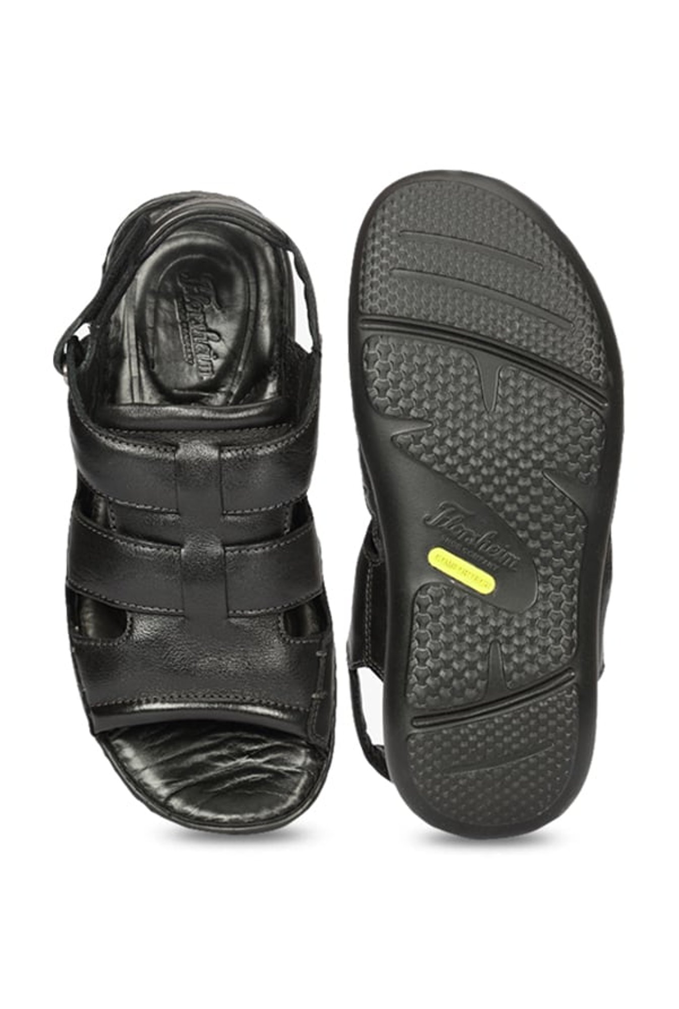 Florsheim Lewis Black Back Strap Sandals