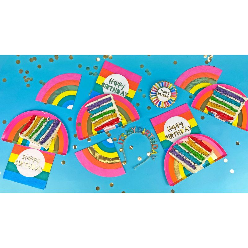 Rainbow Party Décor and Accessory Bundle