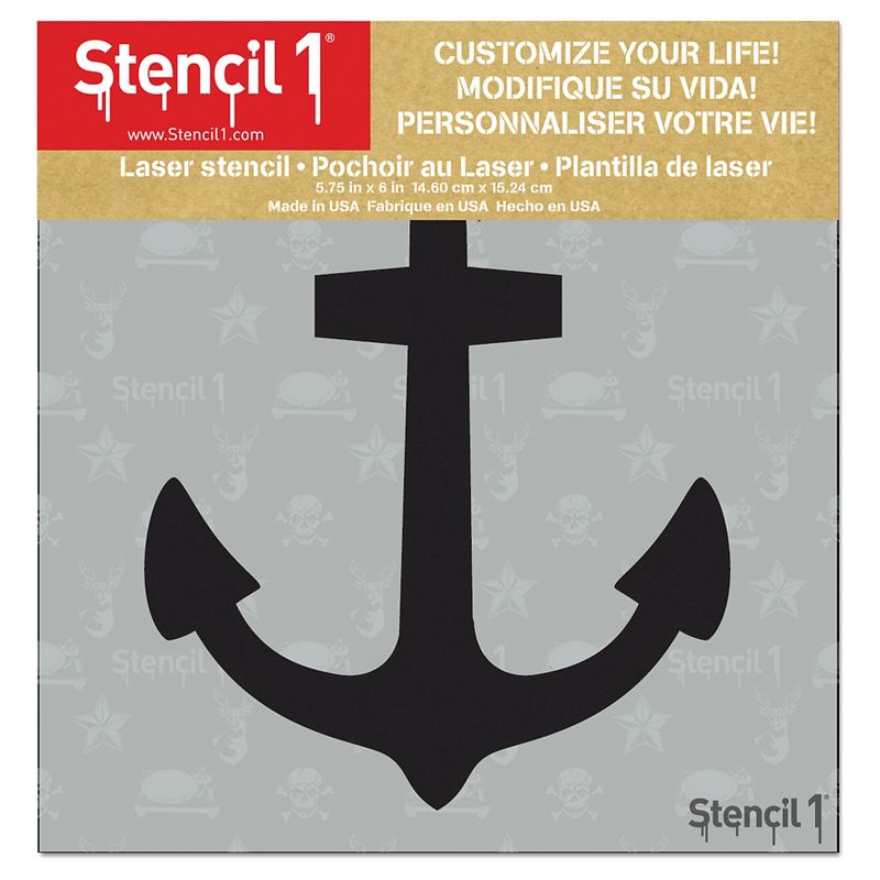 Stencil1 Tattoo Anchor - Stencil 5.75" x 6"