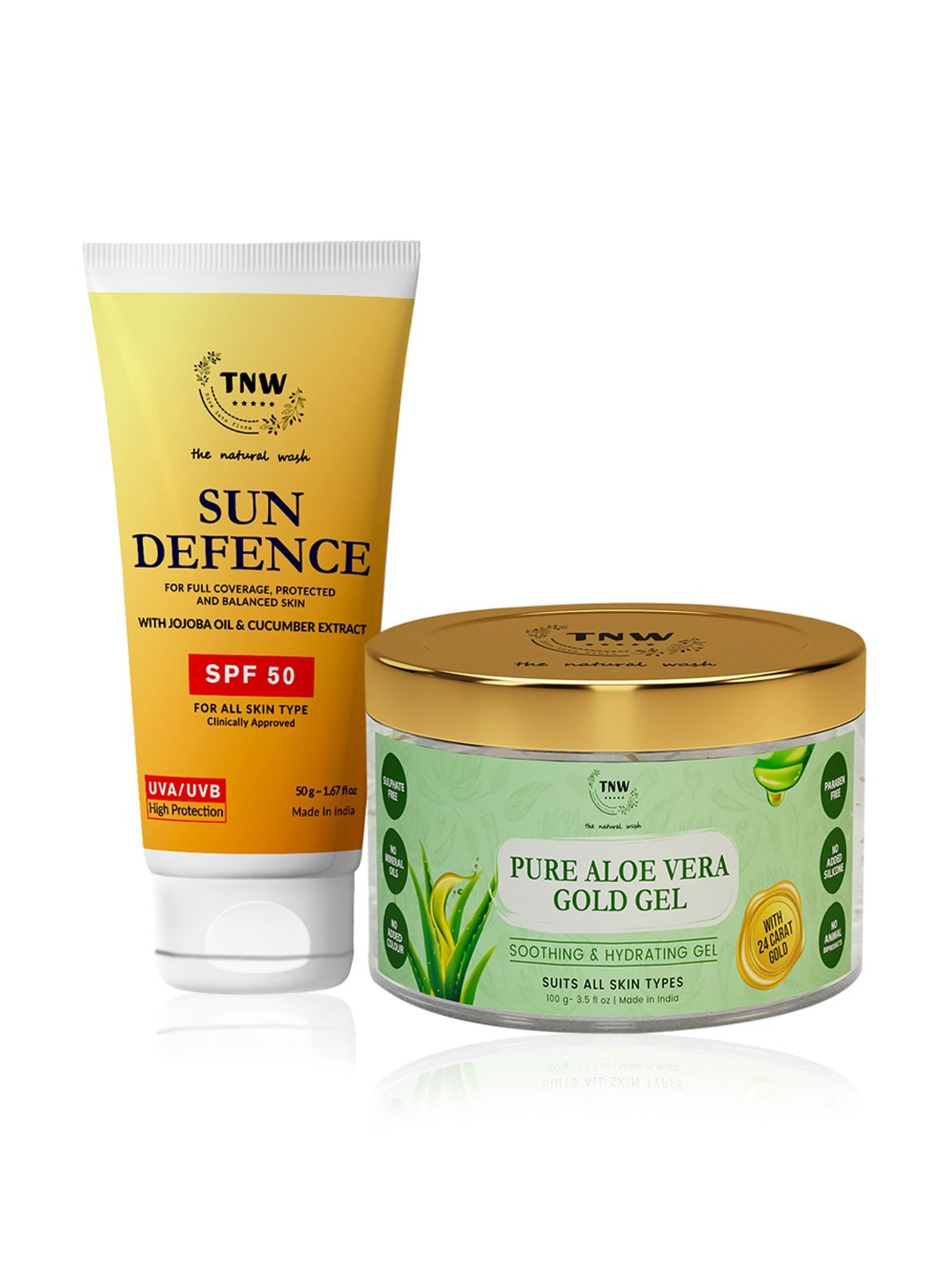 TNW-The Natural Wash Aloe Vera Gold Gel & SPF 50