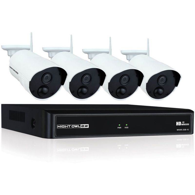 Night Owl WNVR201-44P Video Surveillance System - Network Video Recorder, Camera - 1080 Camera Resolution - HDMI