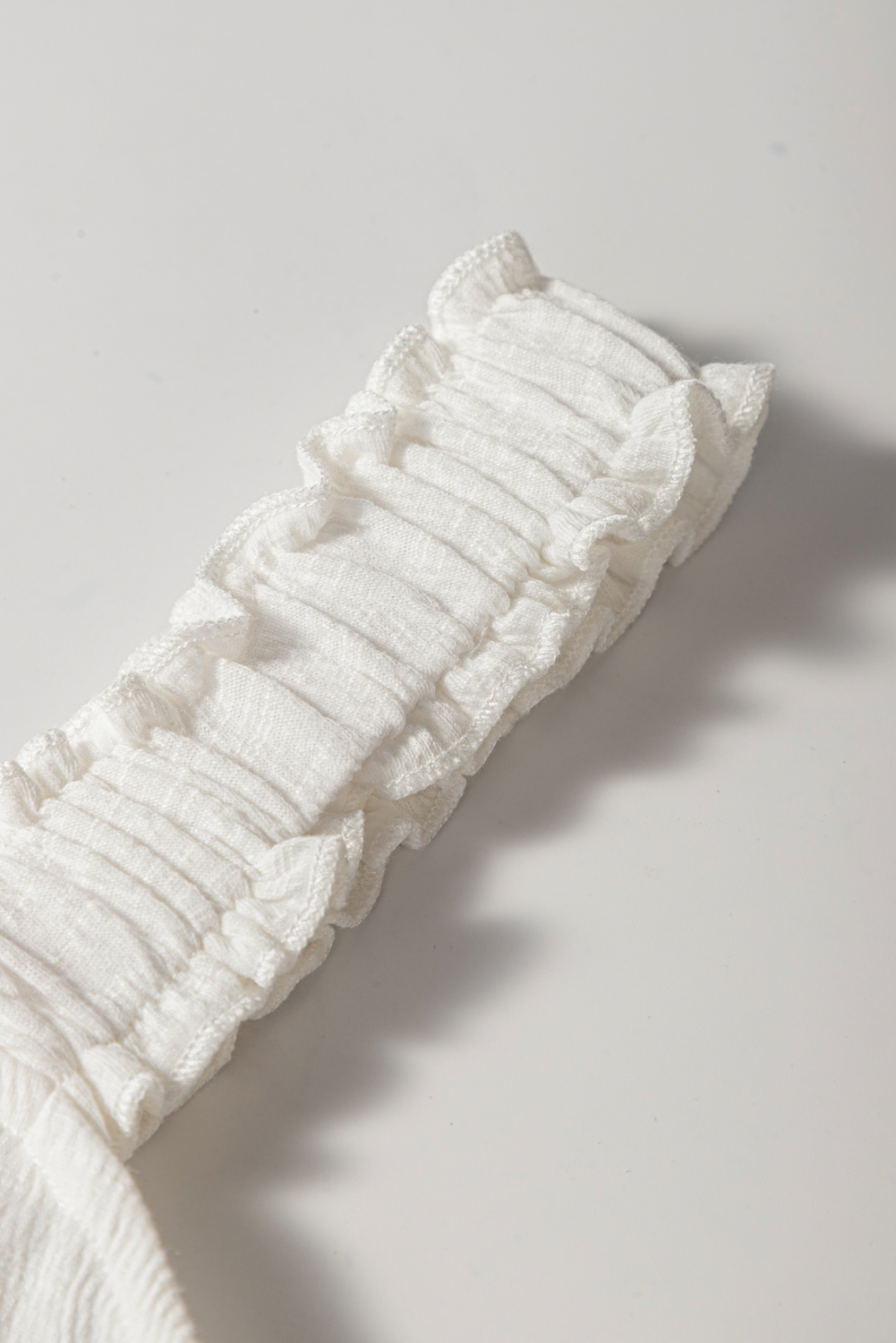 White Spotted Print Tie Neck Color Block Halter Sleeveless Shirt