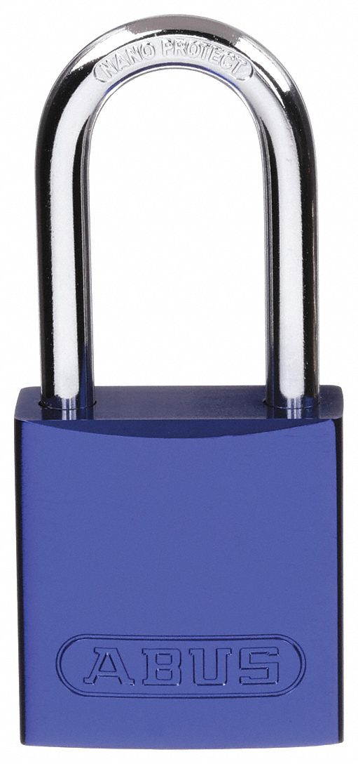 Abus Lockout Padlock,KD,Blue,1-1/2"H  72 HB/40-40 KD Blue