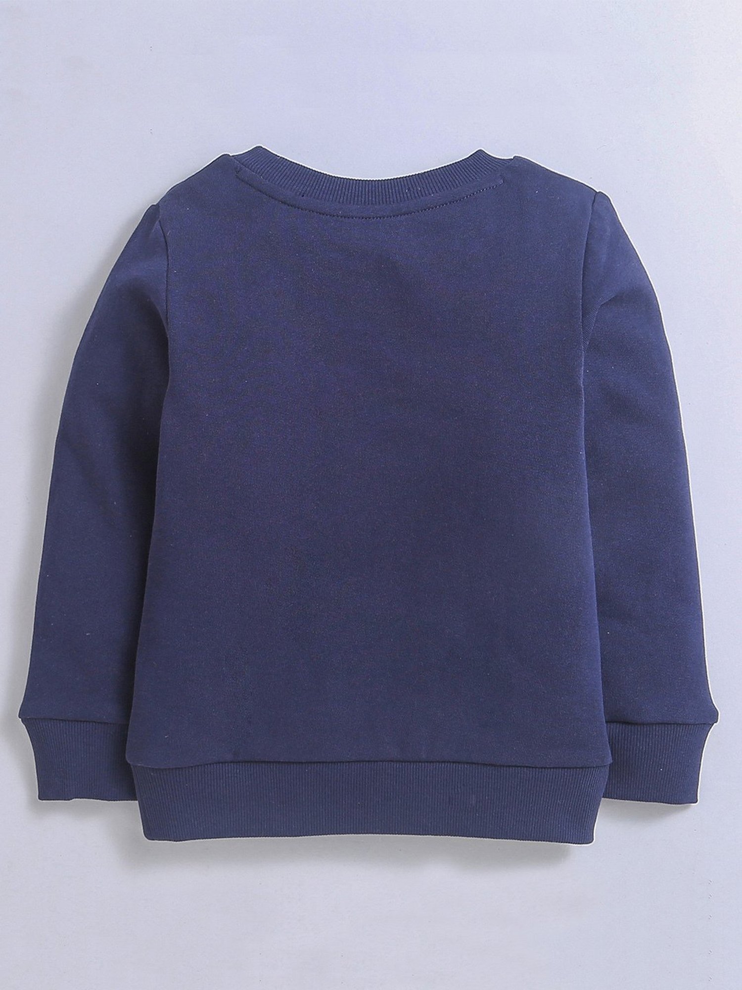 Nino Bambino Kids Navy Solid Full Sleeves Sweatshirt