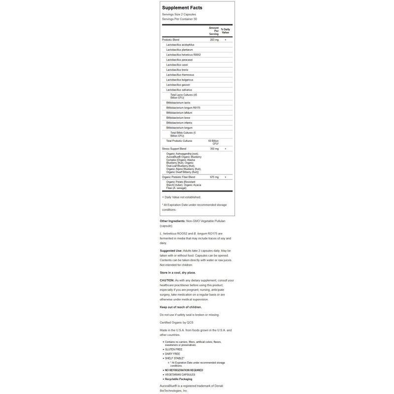 Garden of Life Probiotics Dr. Formulated Probiotics Mood+ 50 Billion Cfu Capsule 60ct.