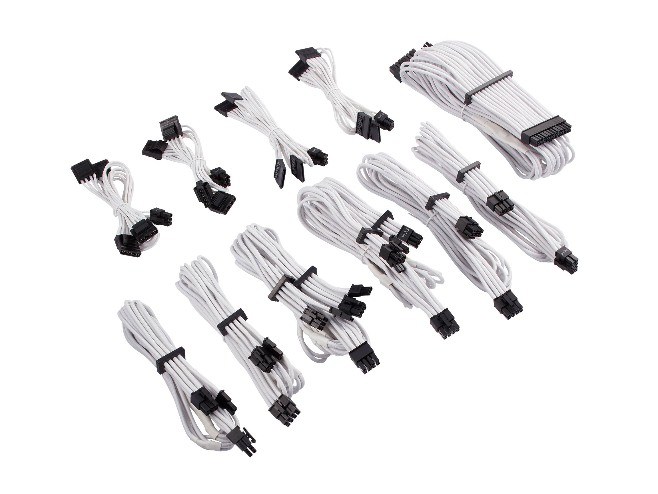 Micro Connectors 30cm Addressable RGB (ARGB) 1 to 4 Splitter Cable with/5 Male Pins (F04-04ARGB-30)