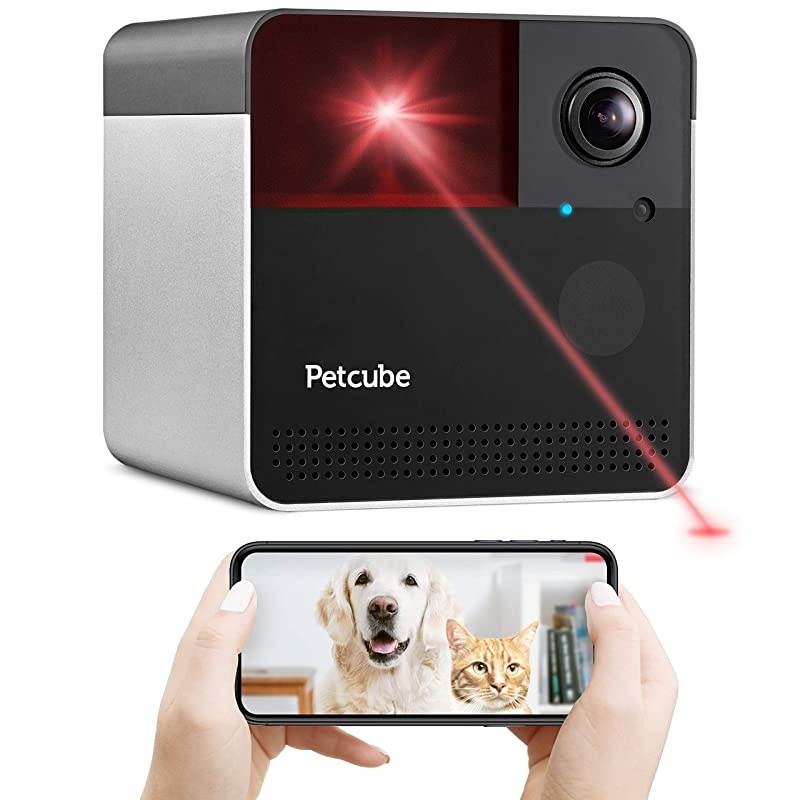 New 2020 Petcube Play 2 WiFi Pet Camera with Laser Toy amp Alexa BuiltIn for Cats amp Dogs 1080P HD Video 160&deg; FullRoom View 2Way Audio SoundMotion Alerts Night Vision Pet Monitoring App