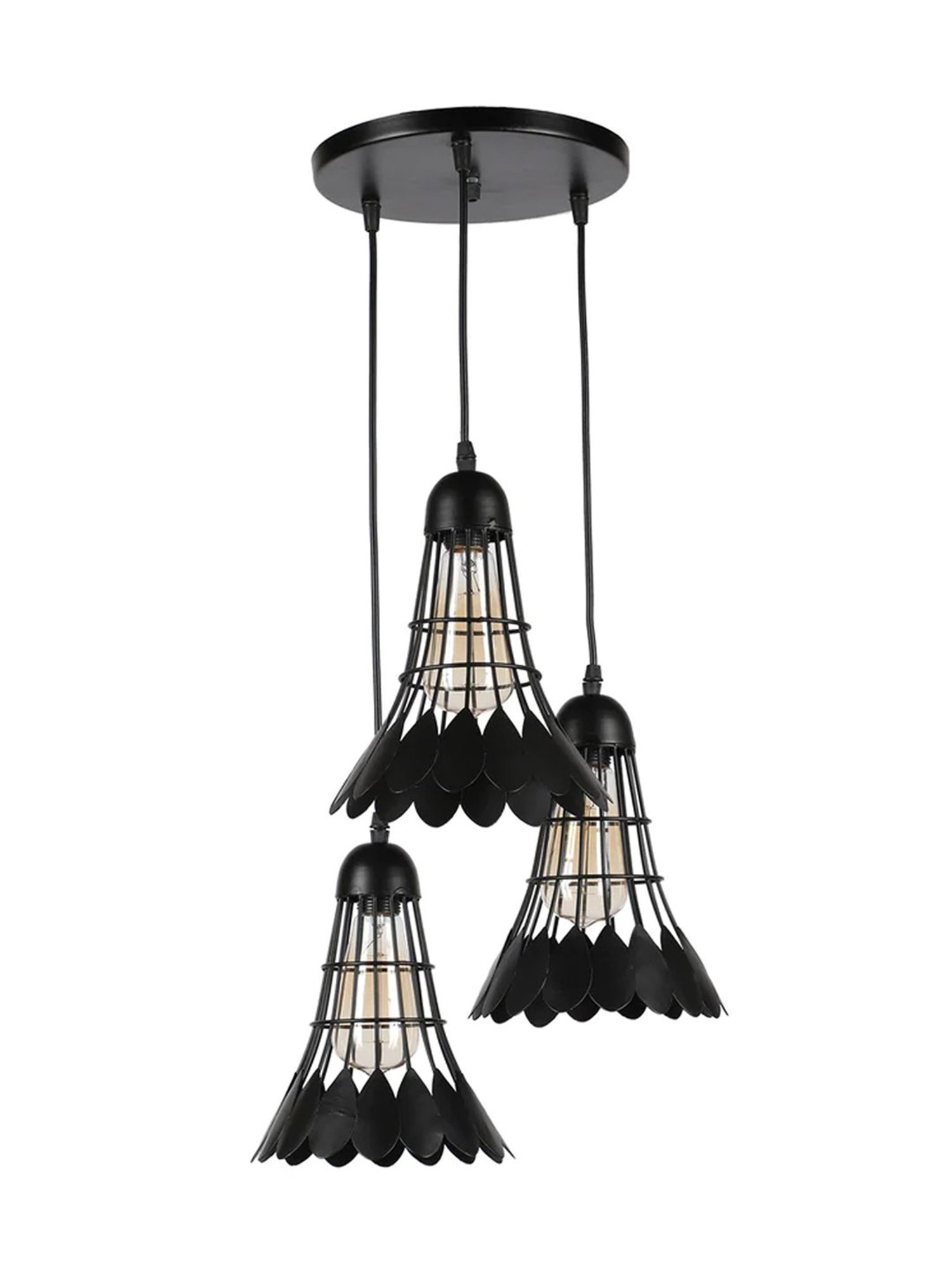 DecorativeRay Black Hanging Light - Set of 1