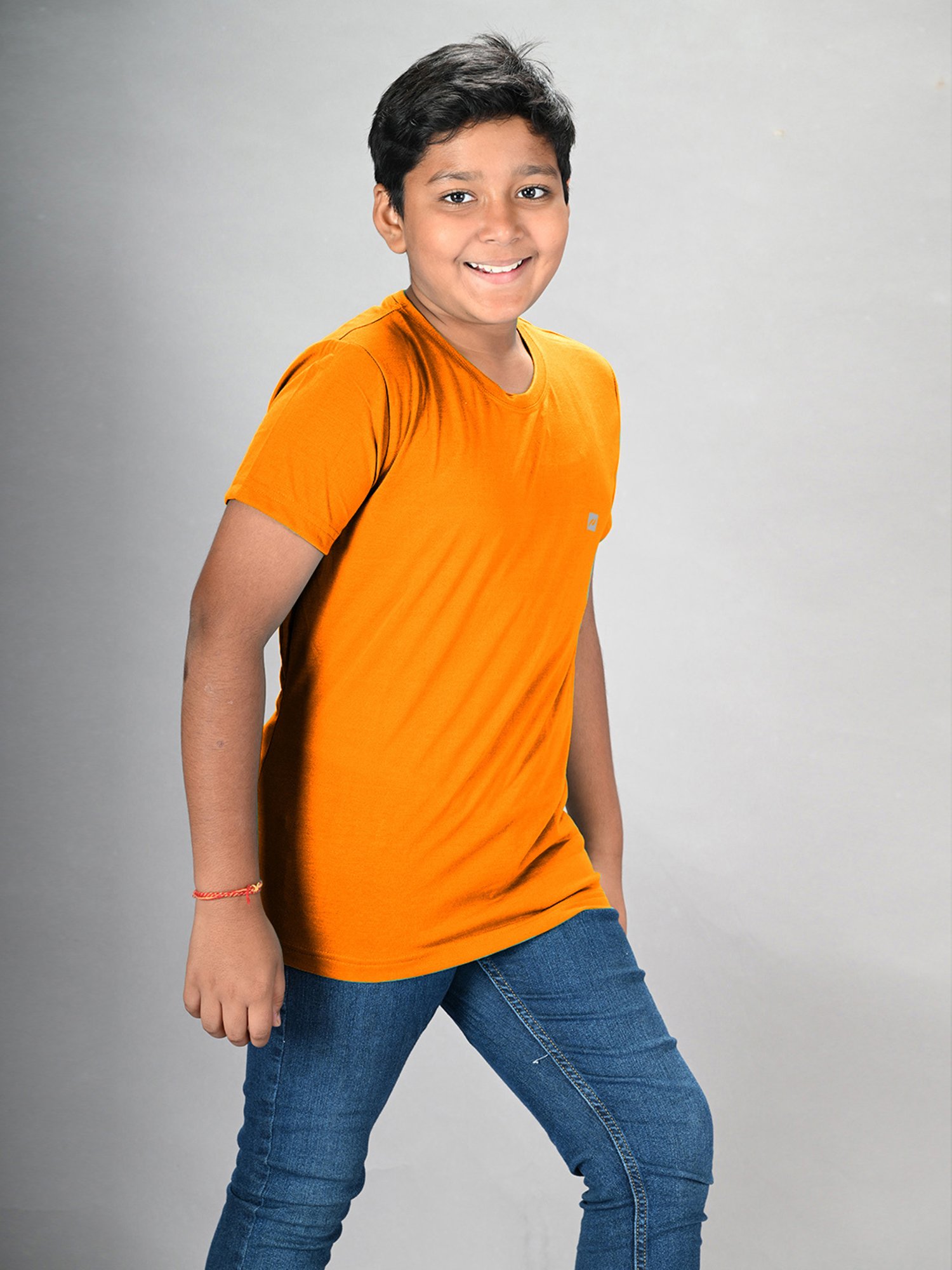 Lux Nitro Boys Grey Solid T-Shirt (Pack Of 3)