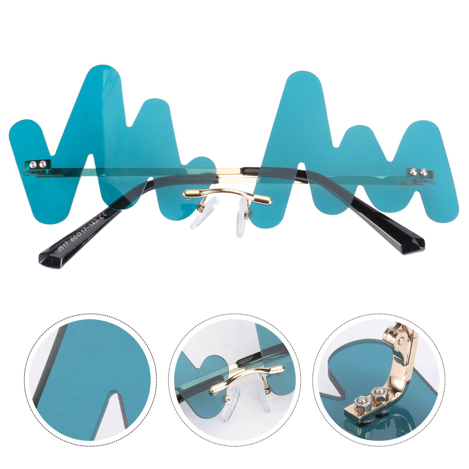 1pc Punk Eyeglasses Toy Funny Party Glasses Decoration Photo Shooting Prop