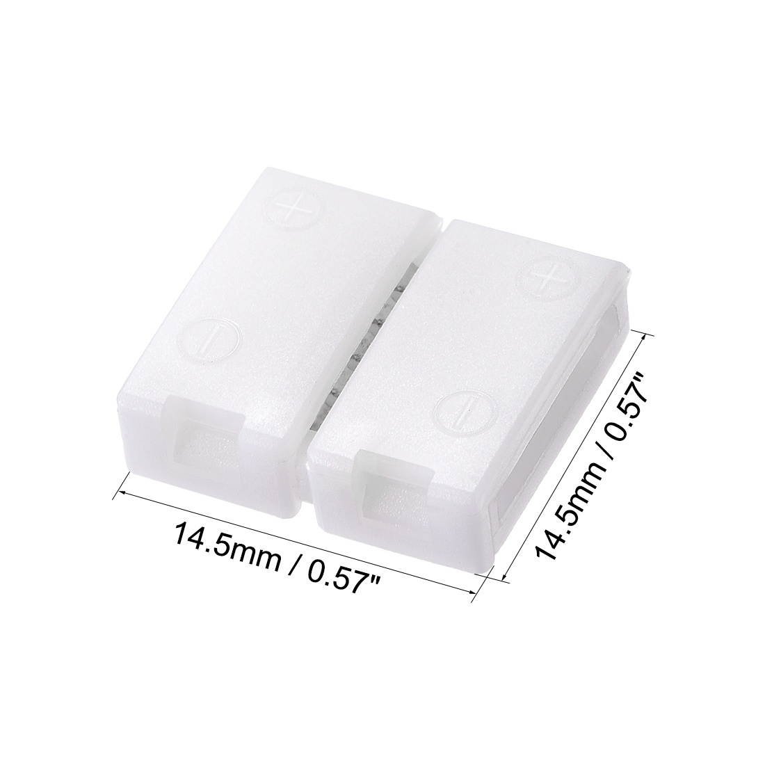 10mm 5P LED Strip Connector Solderless for 5050 3528 RGB 5 Conductor Multicolor Strip Light Strip to Strip 15Pcs