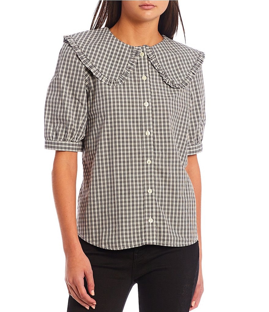 June & Hudson Short Tie Sleeve Knit Tee