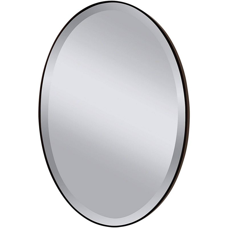Johnson 24 1/4" x 36 1/4" Oil Rubbed Bronze Oval Wall Mirror