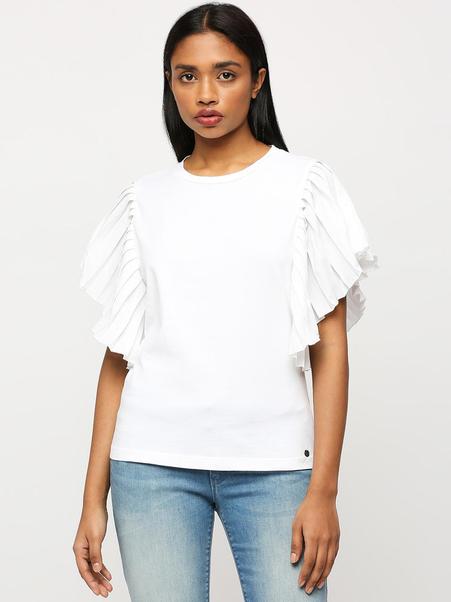 Pepe Jeans White Cotton Top
