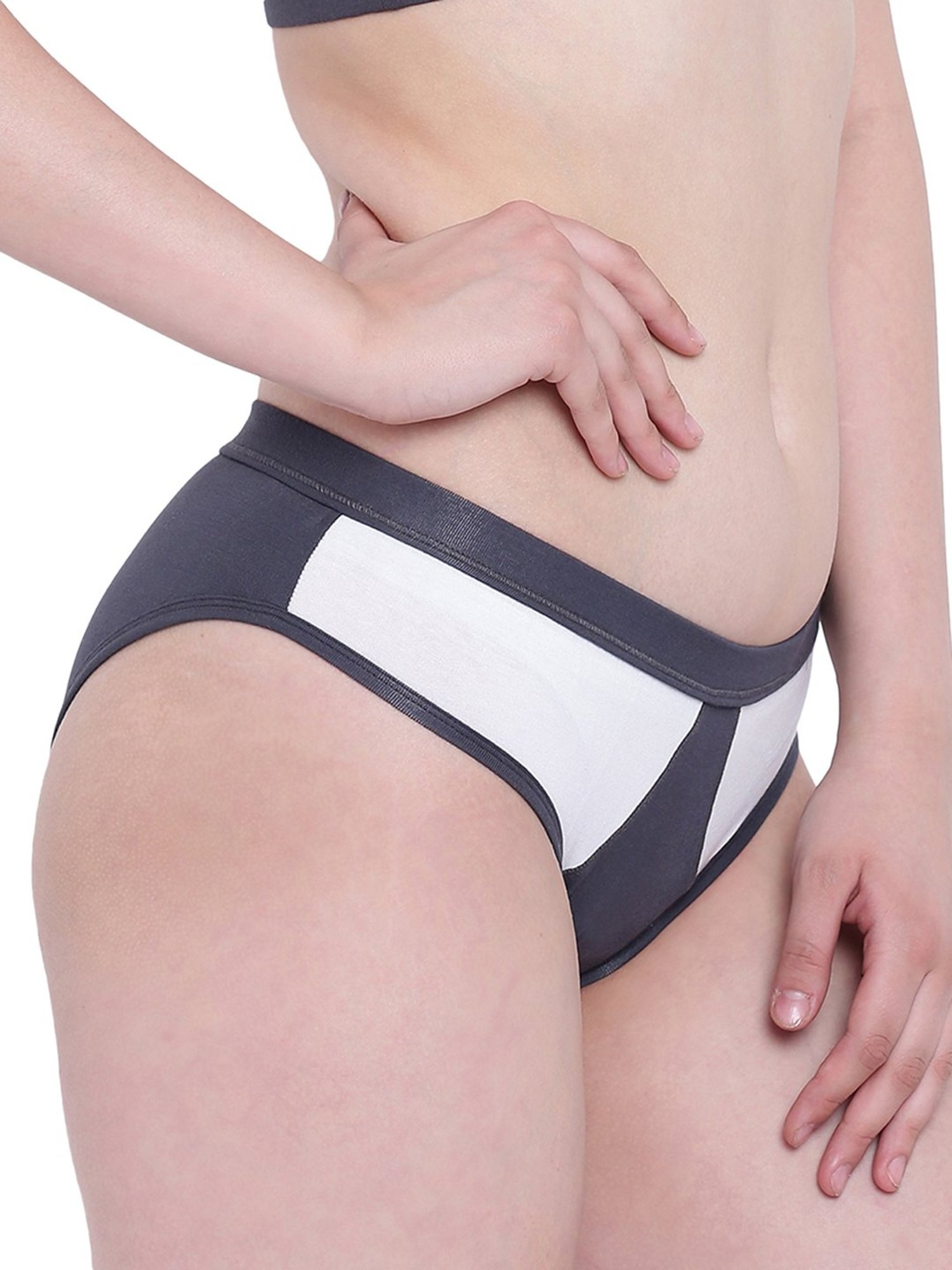 La Intimo White & Grey Mermaid Bikini Panty