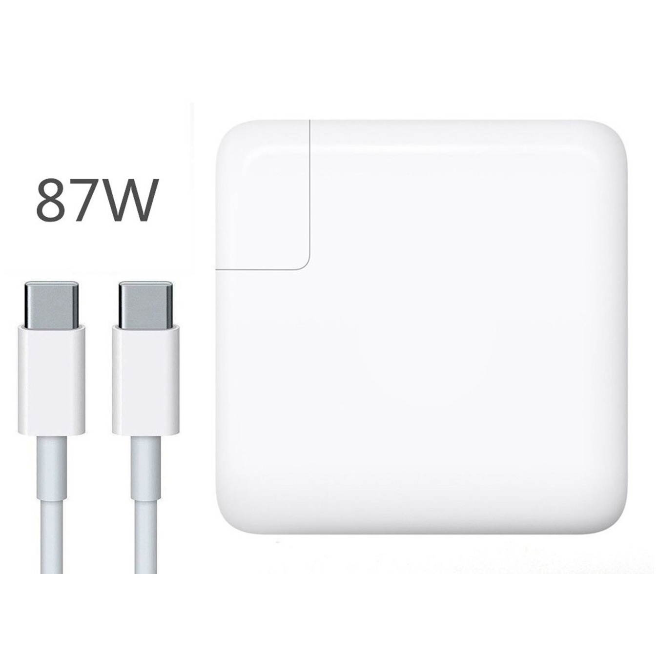 Apple 87W Macbook Pro Charger USB-C Power Adapter Charger with USB-C to USB-C Charge Cable 6.56