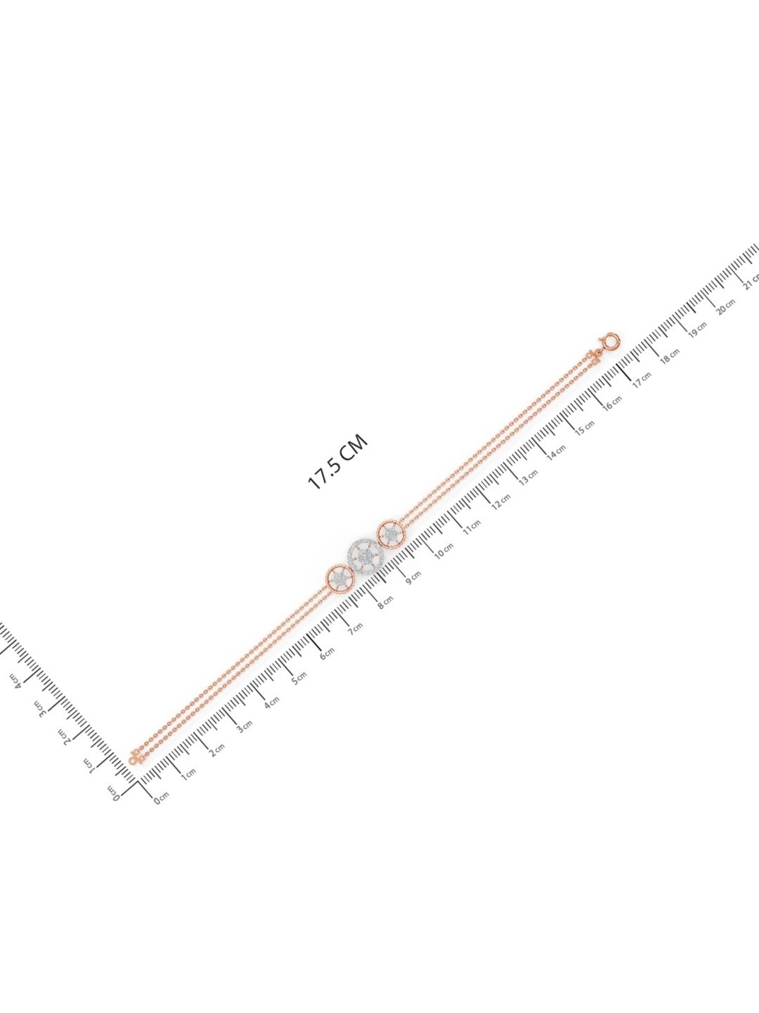 Candere by Kalyan Jewellers BIS Hallmark 18K Yellow Gold and Certified Diamonds Bracelet