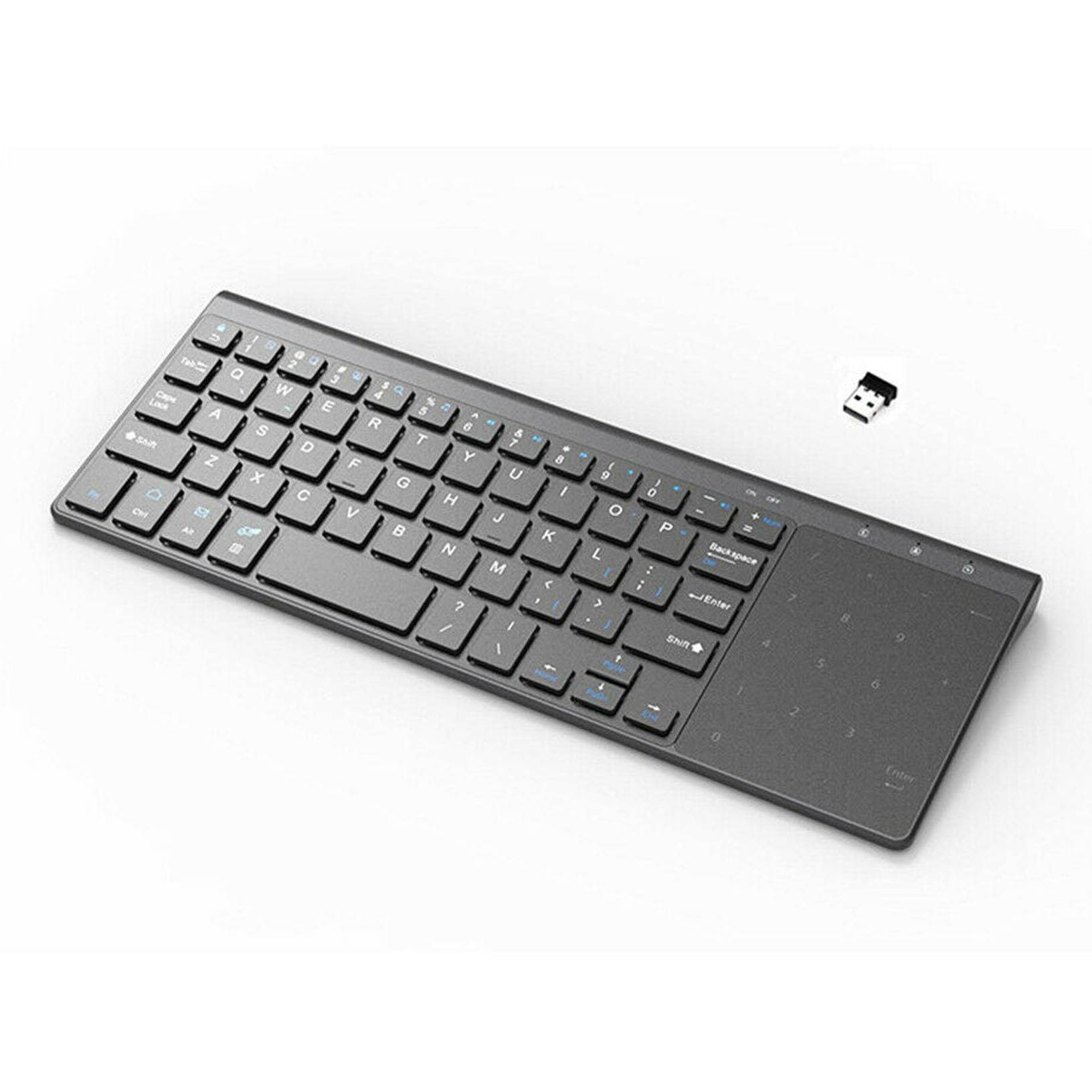 Portable Mini 2.4G Wireless USB Keyboard With Touchpad For Windows PC Smart TV