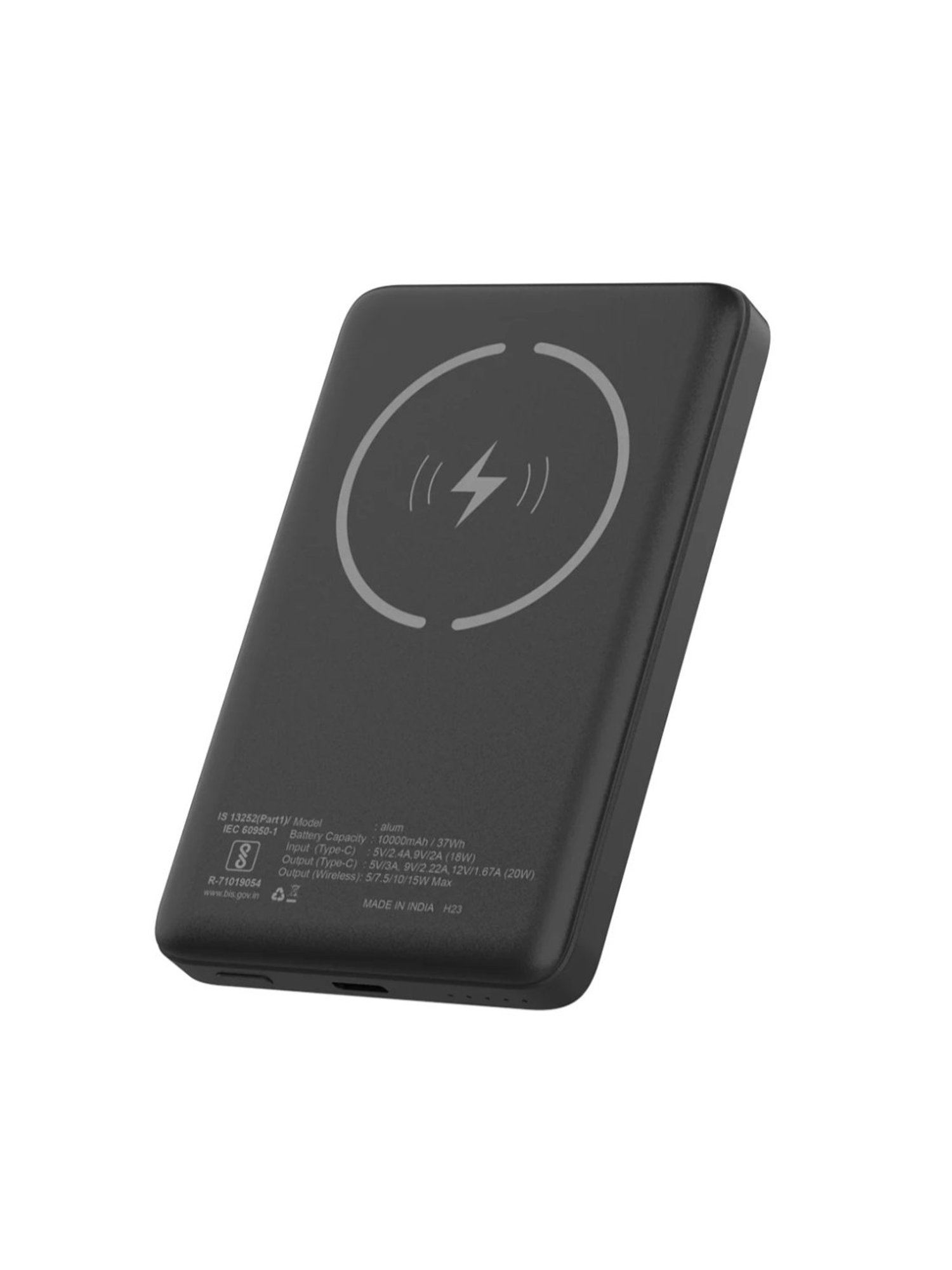 Stuffcool Alum 10000mAh Magnetic Wireless Powerbank (Silver)