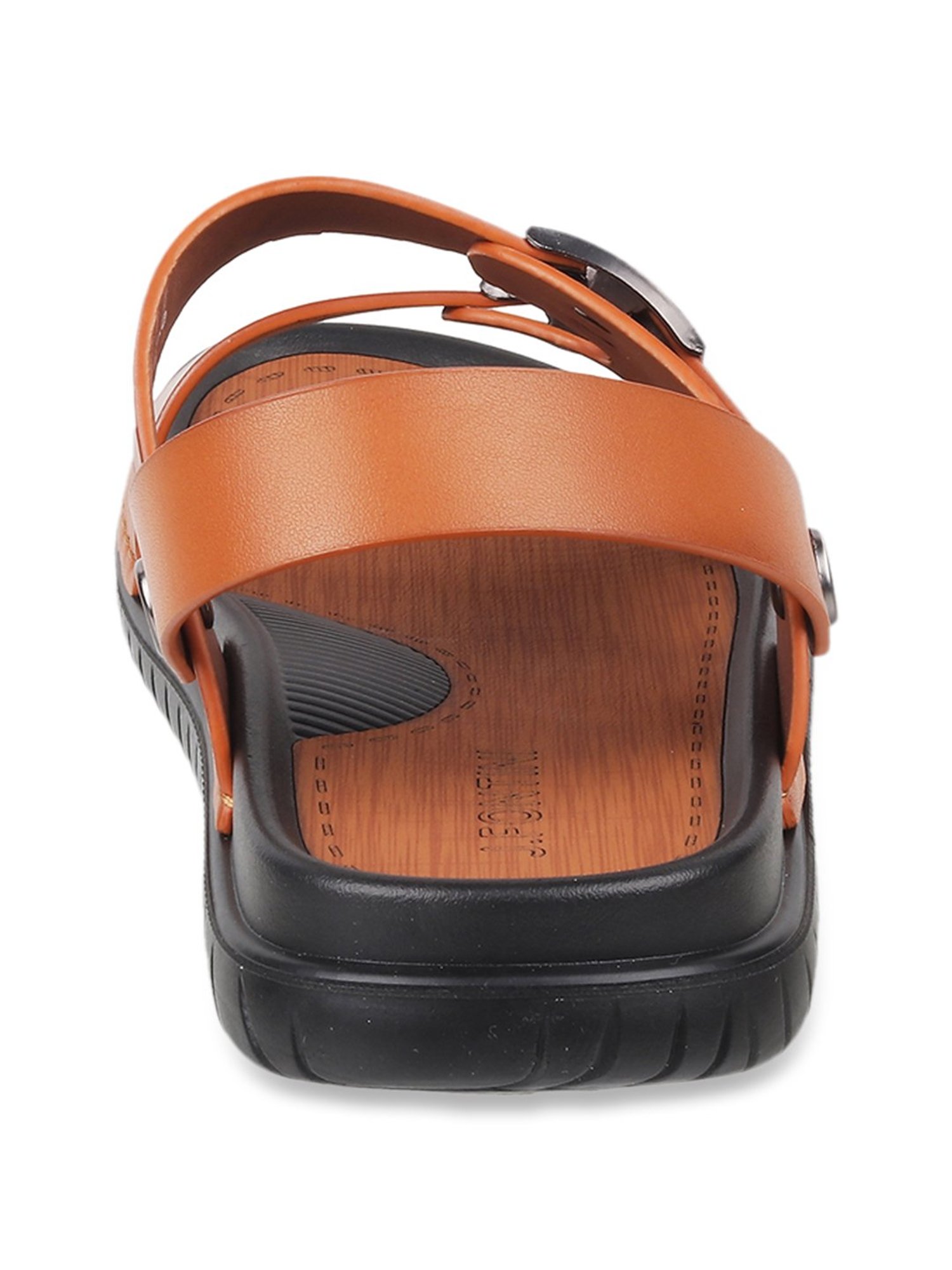 J. Fontini by Mochi Men's Tan Back Strap Sandals