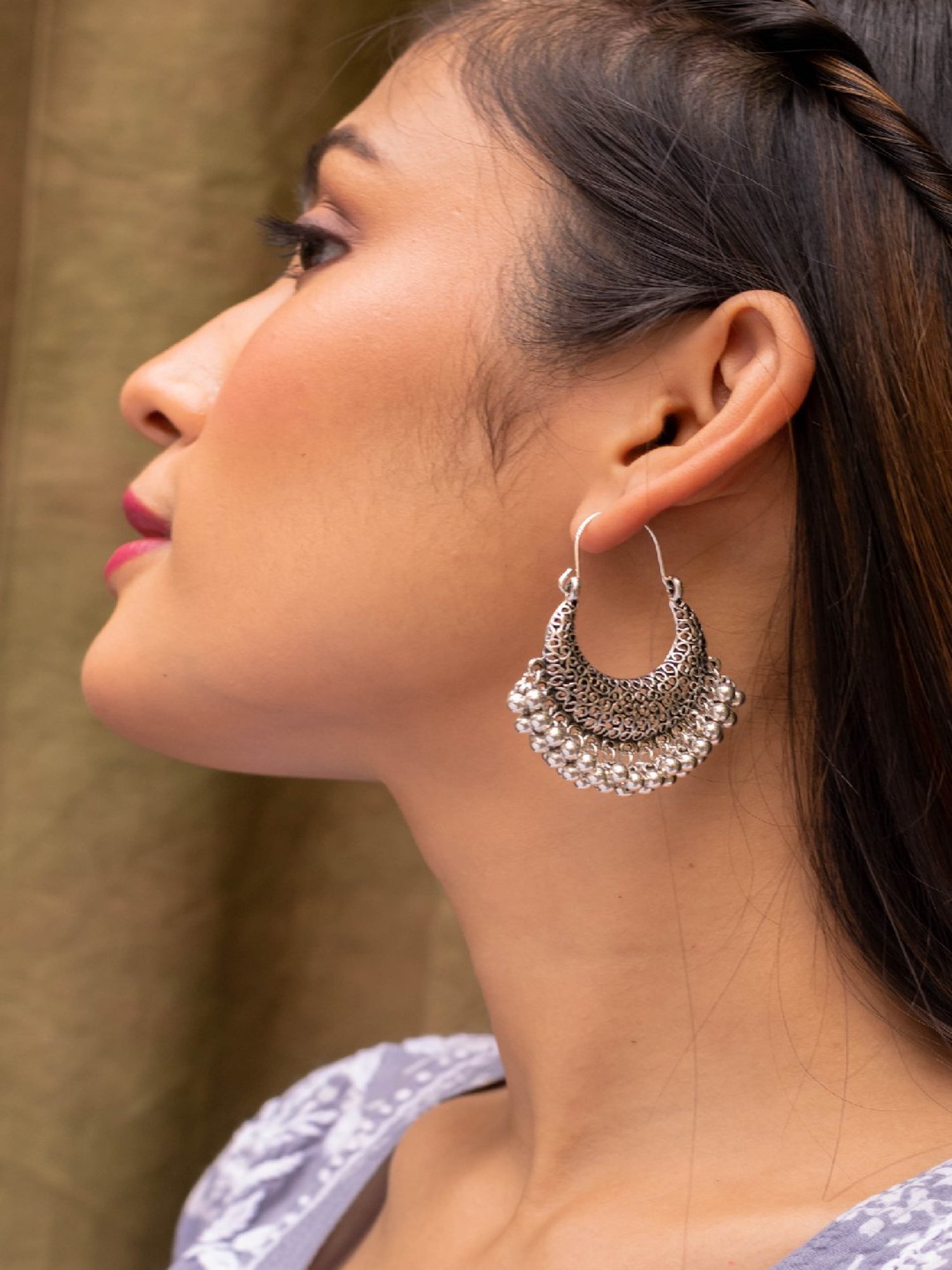 Jewelz Trendy Bali Earrings for Girls & Women