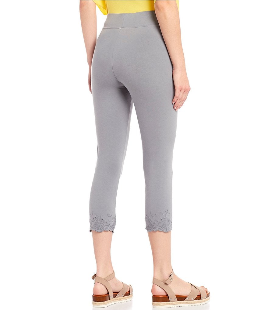 Commando Faux Leather Crocodile-Embossed Legging