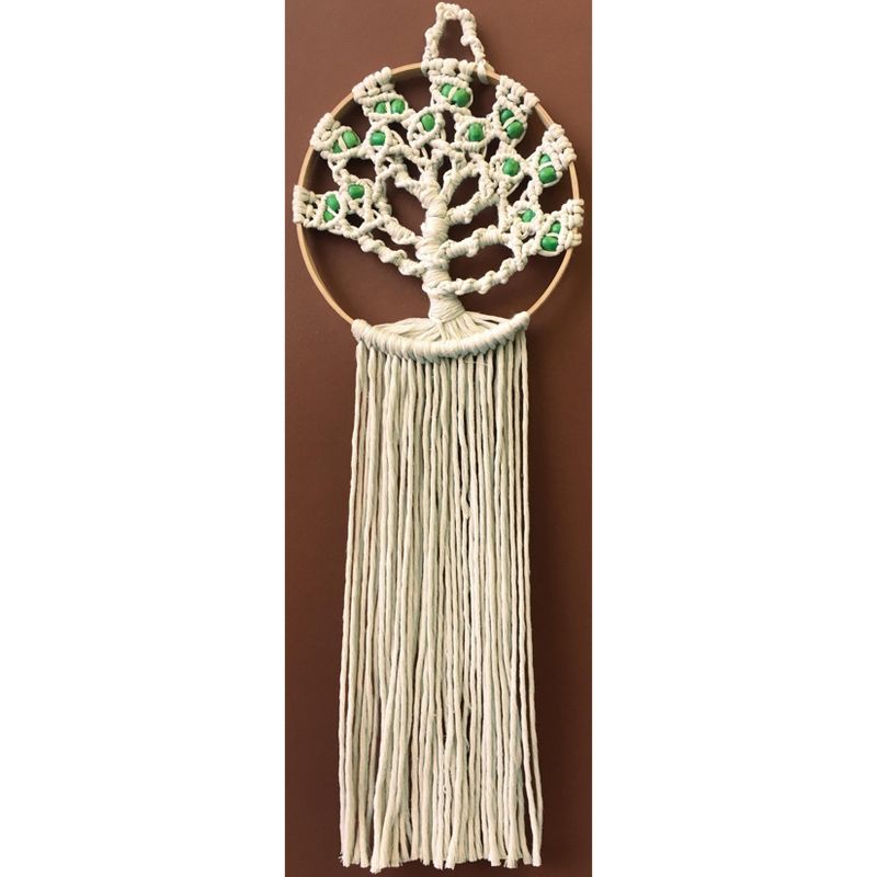 Design Works/Zenbroidery Macrame Wall Hanging Kit 8"X24"-Tree Of Life