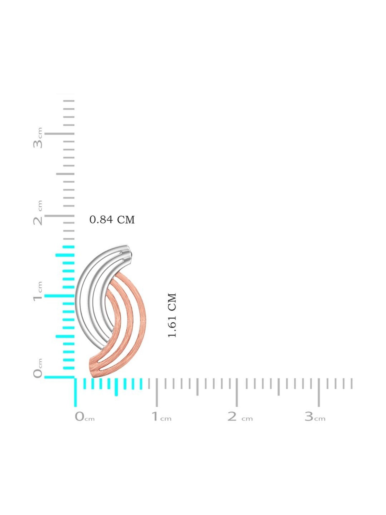 Joyalukkas 950 Platinum Elegant Stud Earrings