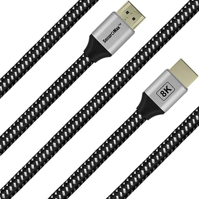 Cable 8K 4K HDCP 22 HDR ARC 48Gbps with Braided Cord 6 Feet