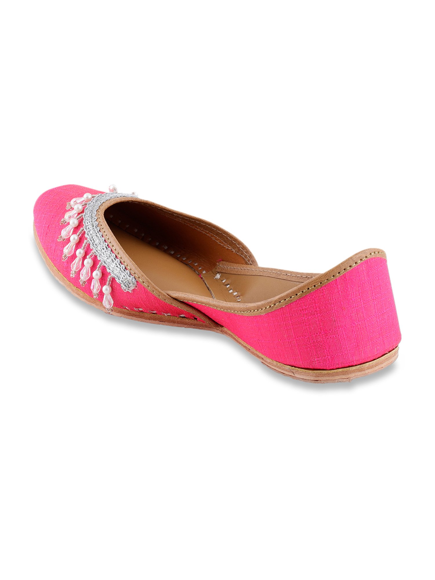 Glam Story Women's Bella Pink Ethnic Juttis
