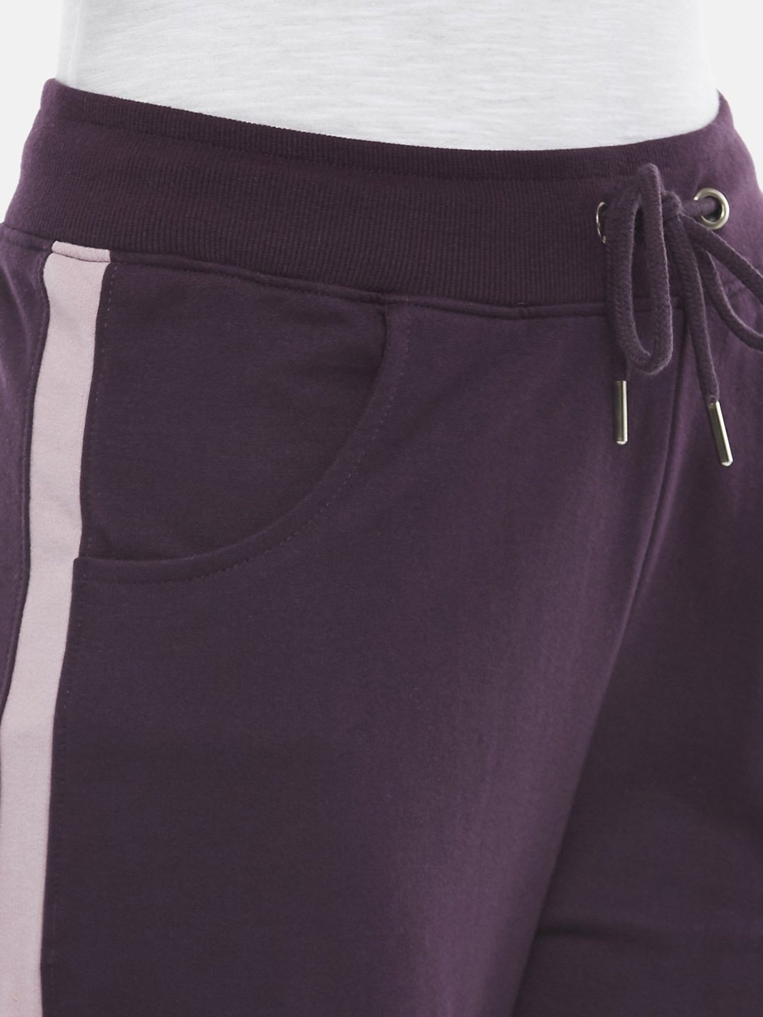 People by Pantaloons Purple Cotton Joggers