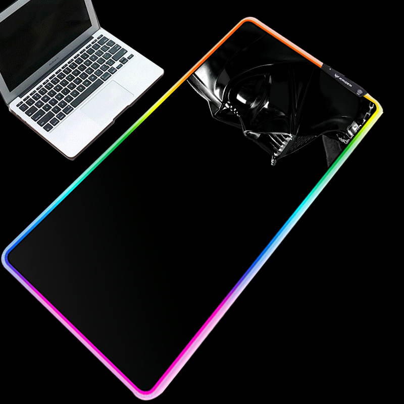Gaming Mouse Pad Steel Deformation RGB LED Color Lighting Laptop Keyboard Mouse Pad Custom RGB Image Size