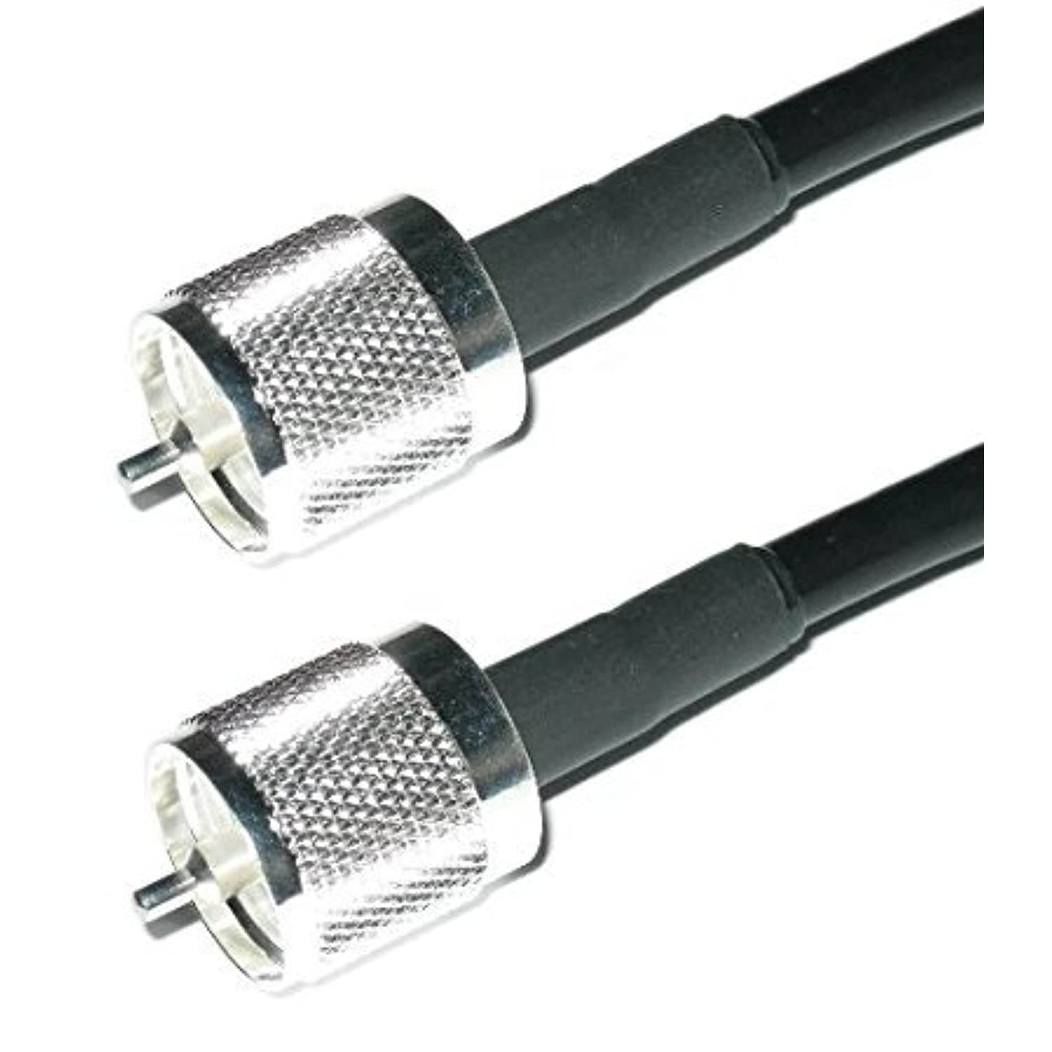 MPD Digital Genuine Times Microwave LMR240-Ma (Mobile Antenna) Flexible Coaxial Cable HAM or CB Radio Antenna Cable with Uhf PL259 Male Connectors, 12 Feet