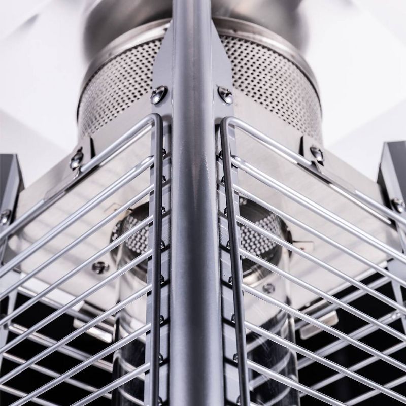 Portable Outdoor Flame Patio Heater Hammered Black - Legacy Heating