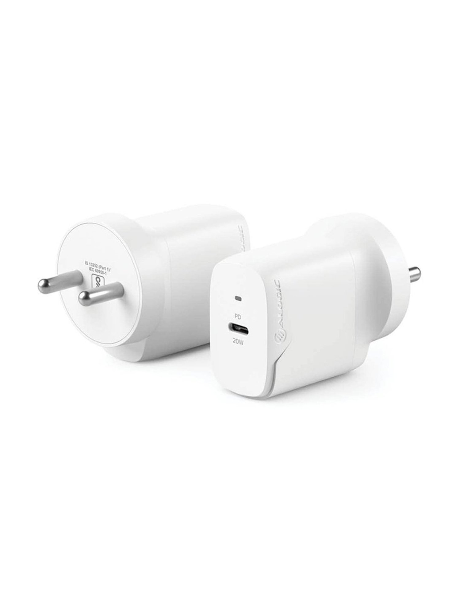 ALOGIC 20W Compact USB-C Wall Charger with Rapid Charge Technology (White)