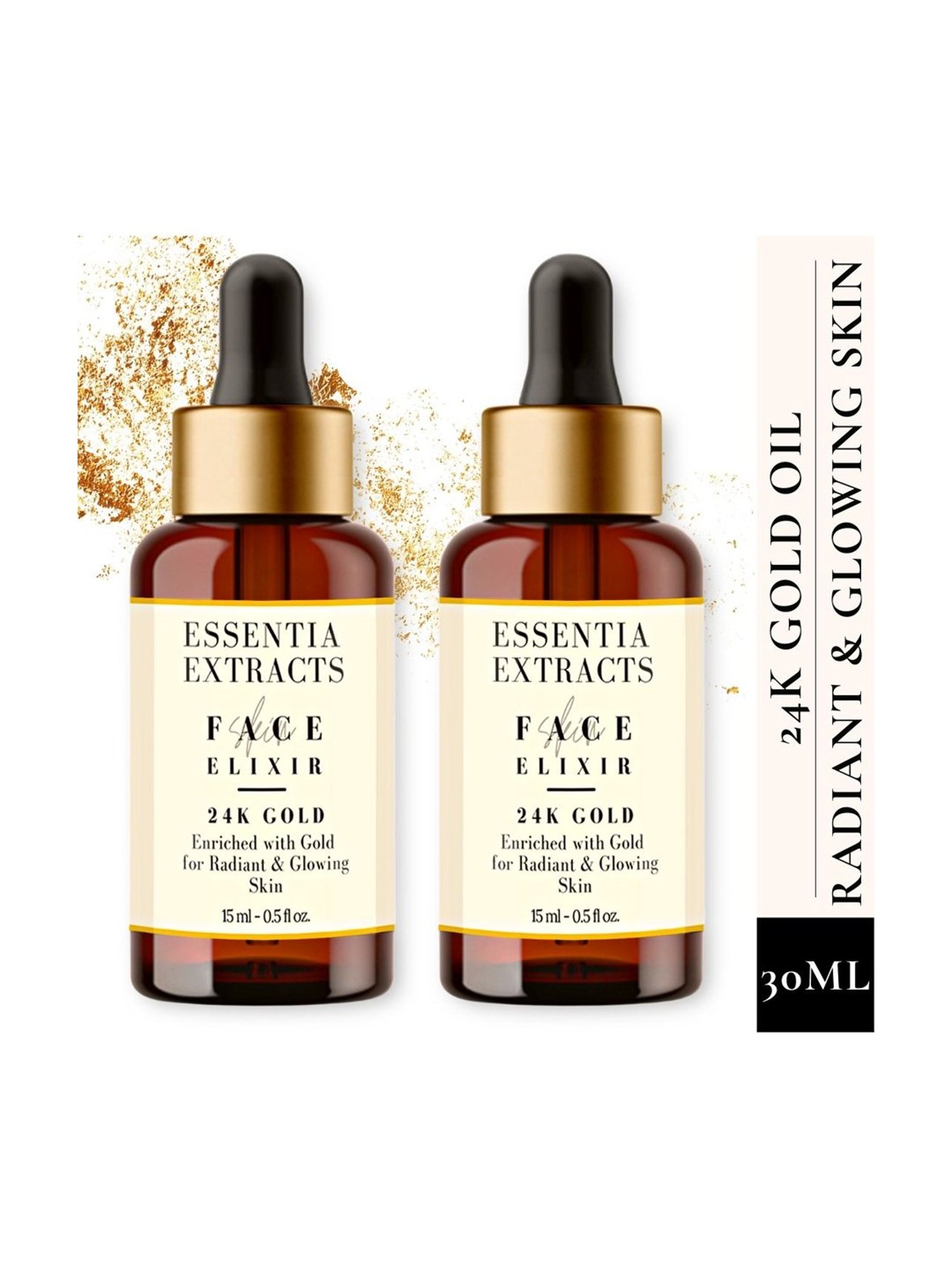 Essentia Extracts 24K Gold Face Serum (Pack of 2) - 30 ml