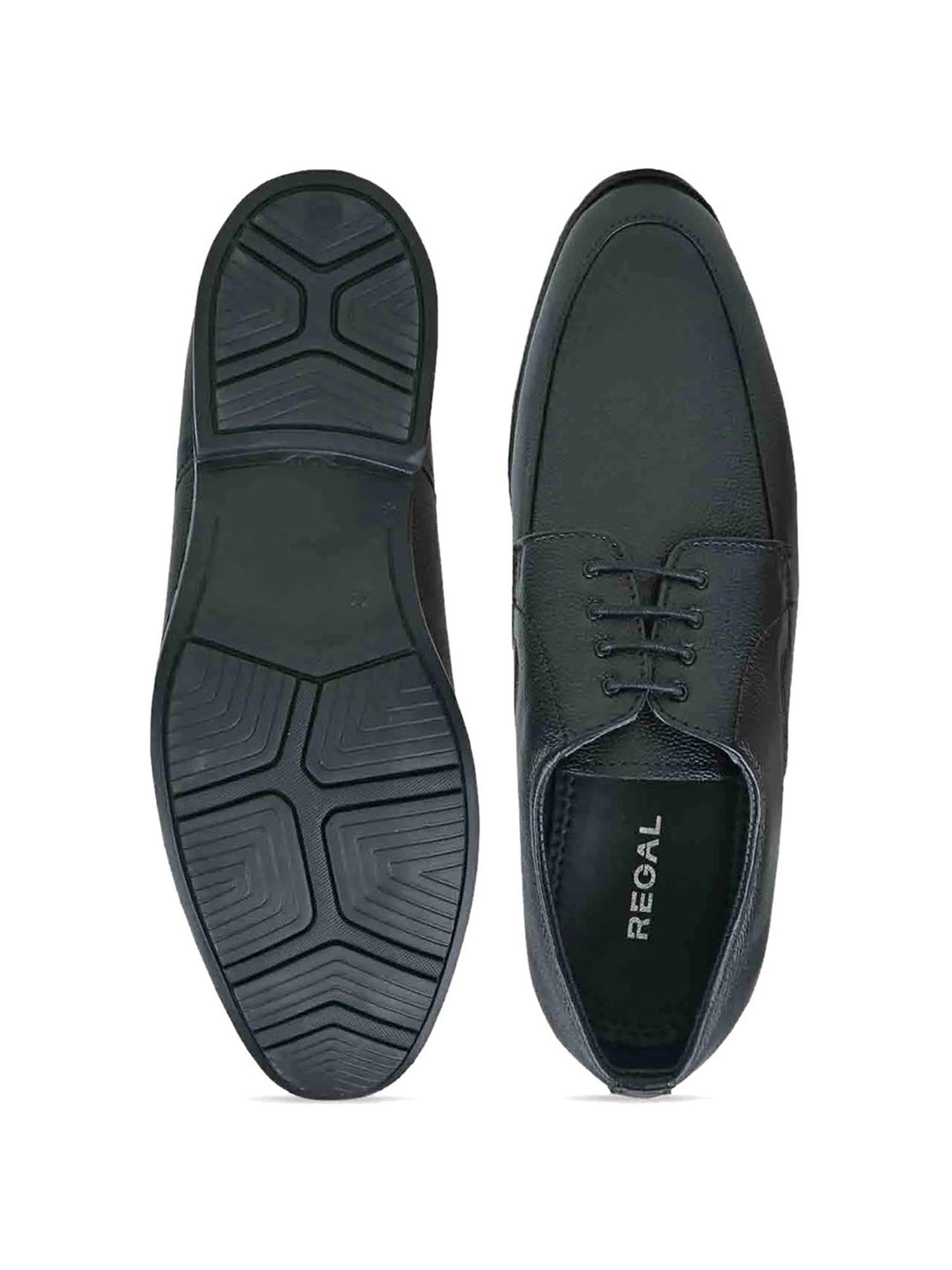 Regal Men's Black Derby Shoes