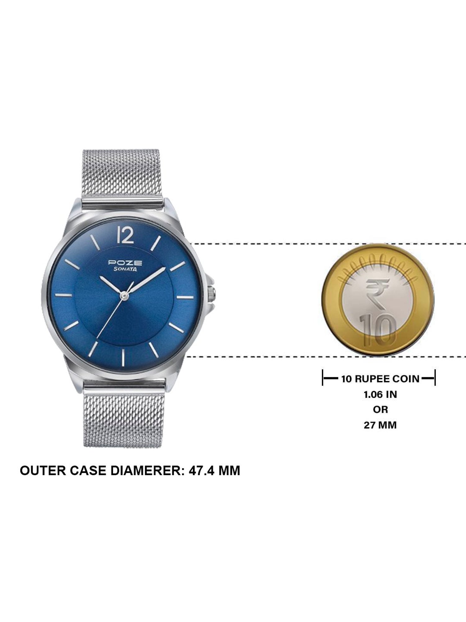 Sonata Poze SP70042SM02 Sonata Poze 3.0 Analog Watch For Men