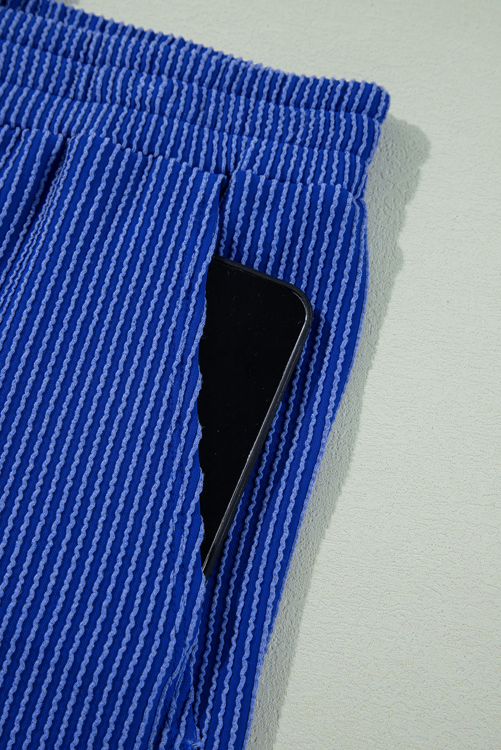 Dark Blue Plus Size Stitching Washed Flare Jeans