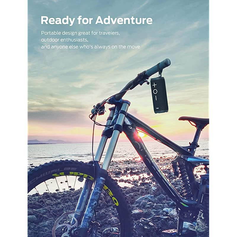 StormBox Bluetooth Speaker 24W Portable Speaker 360 Surround Sound Enhanced Bass Wireless Dual Pairing IPX7 Waterproof 20Hour Playtime 66ft Bluetooth Range Outdoor Wireless Speaker