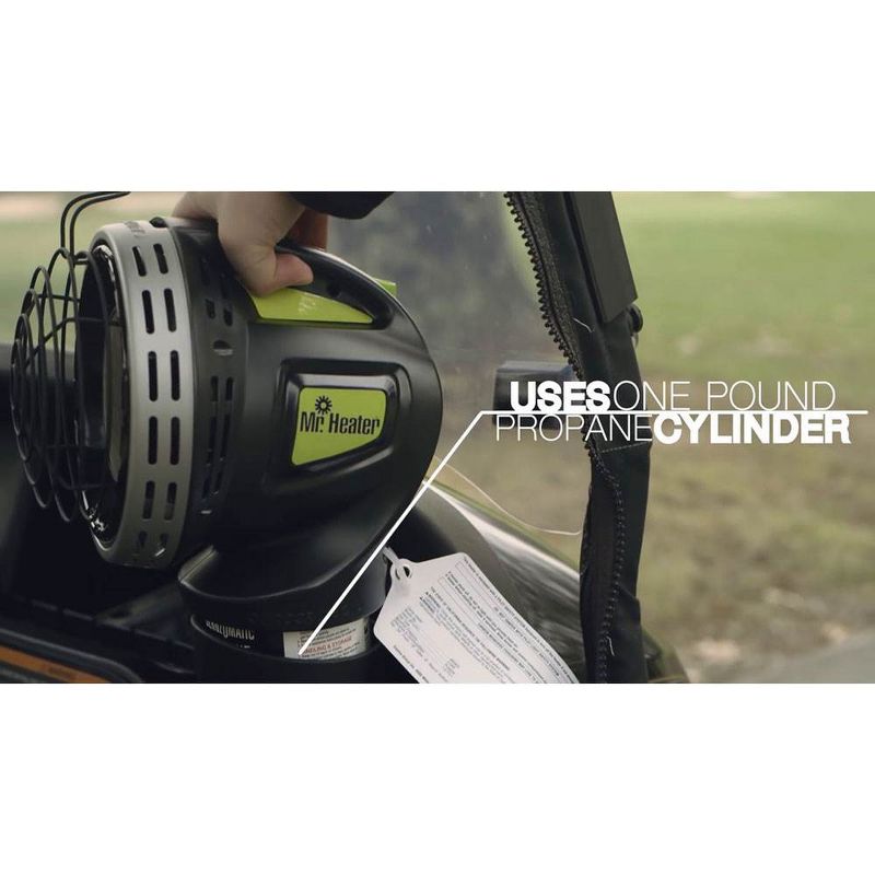 Mr. Heater MH4GC 4000 BTU Radiant Propane Portable Golf Cart Cup Holder Heater