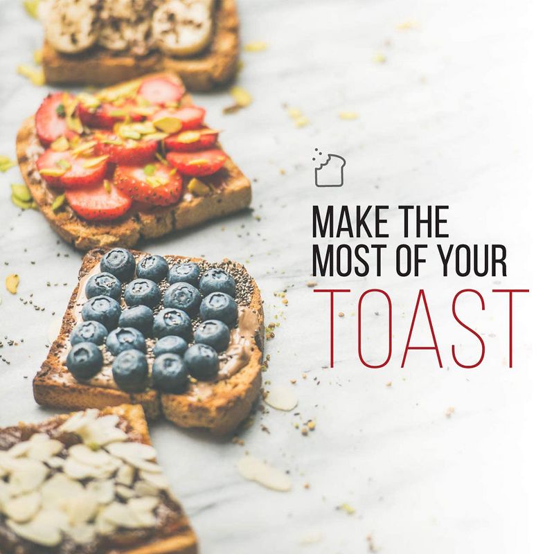 Chefman RJ31-SS-V2 Pop Up 2 Slice Stainless Steel 850W Kitchen Toaster with 7 Different Toasting Settings for Bagels, Bagels, Buns, Waffles, Silver