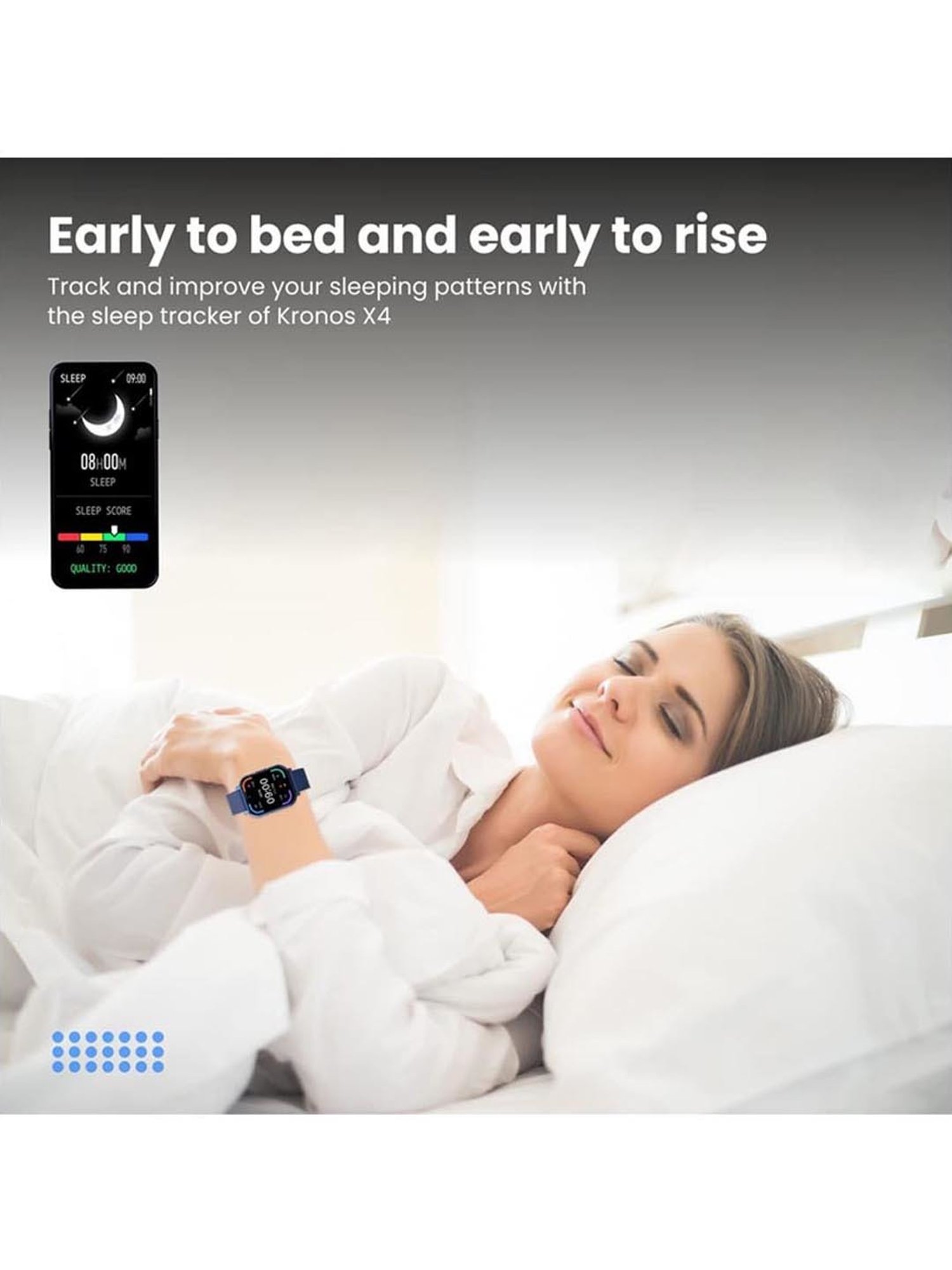 Portronics Kronos X4 Smart Calling Watch with Multiple Sports Mode (Blue)