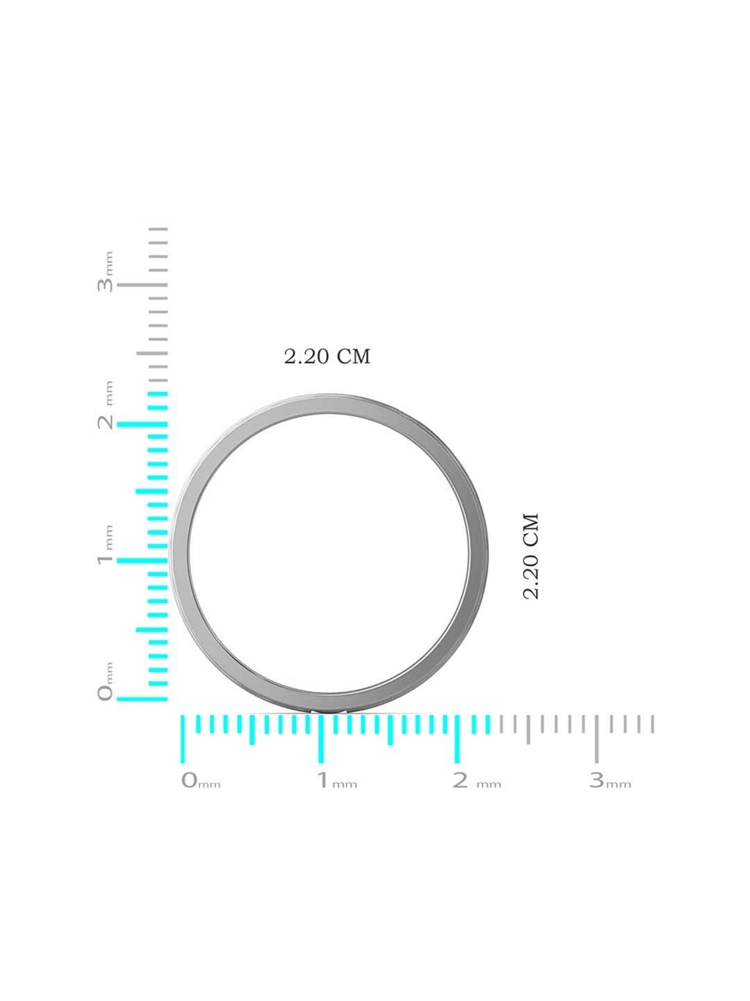 Joyalukkas Polished Extravagant Men's Platinum Ring