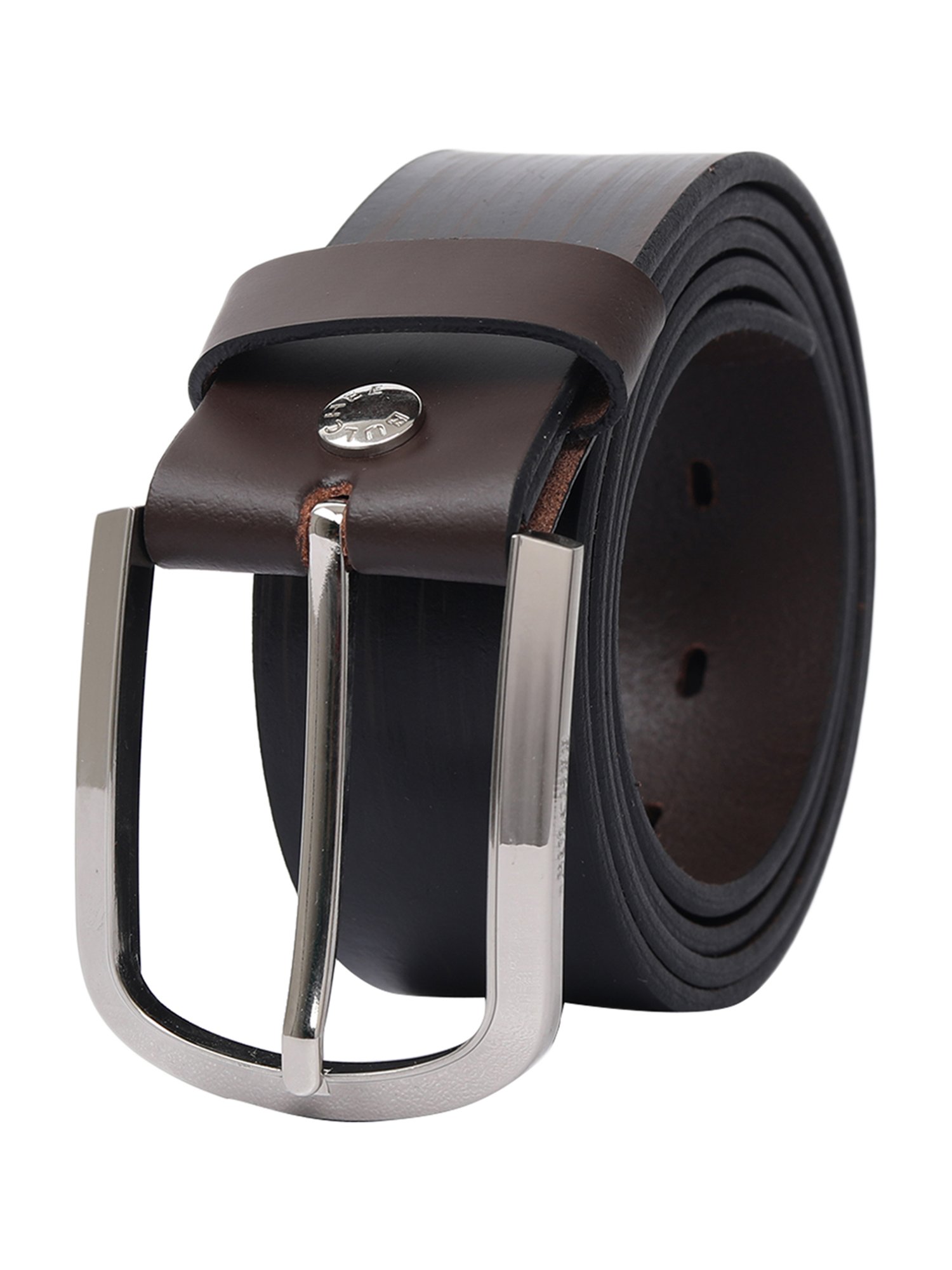 BULCHEE Brown Leather Casual Belt for Men