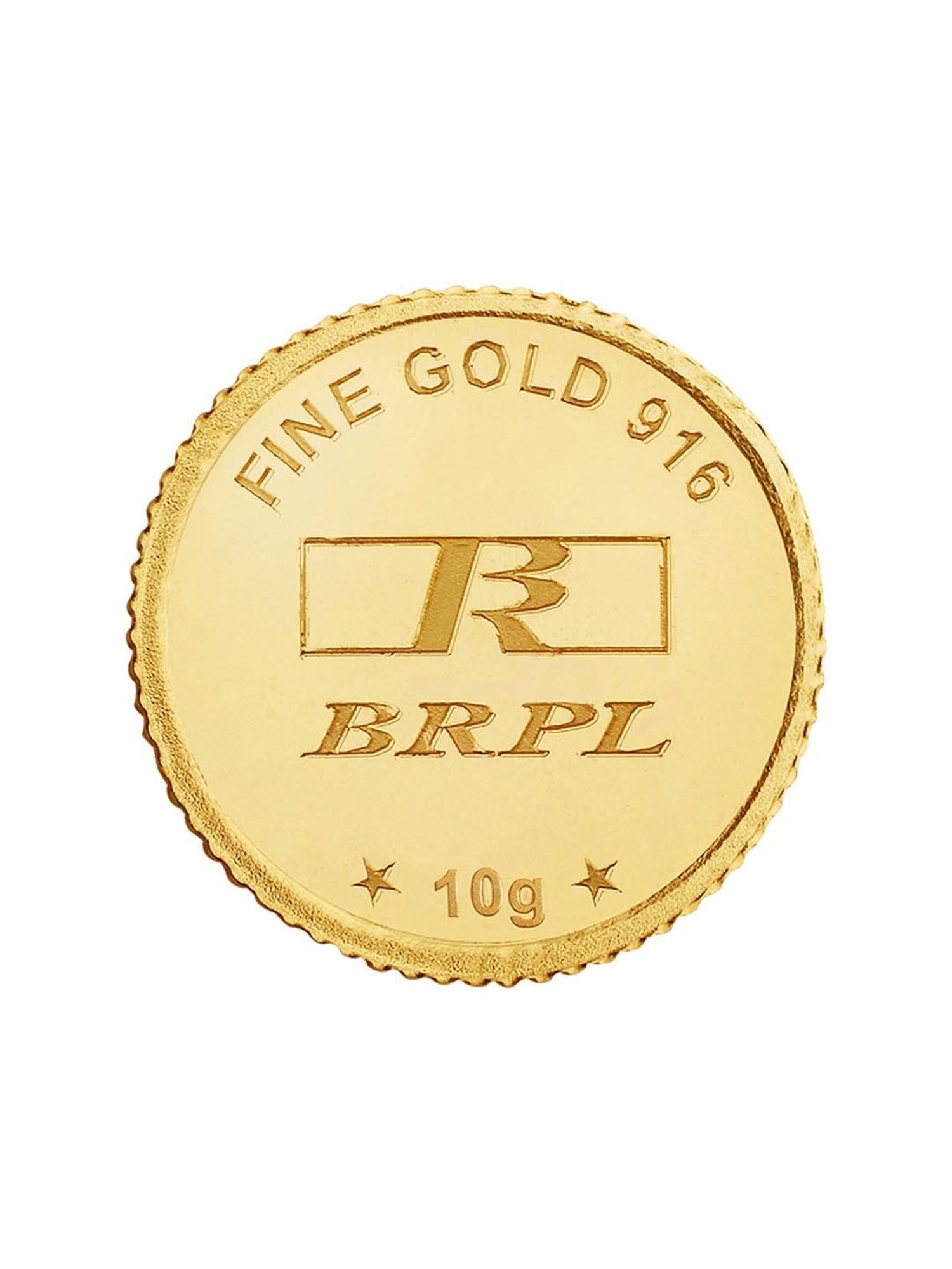Bangalore Refinery 22k (916) 10gm Gold Coin